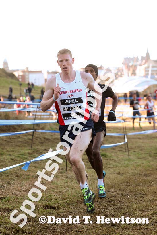 Andy Vernon finished 2nd in the senior mens 8k BUPA Great Edinburgh Cross Country. Photo: David T. Hewitson/Sports for All Pics